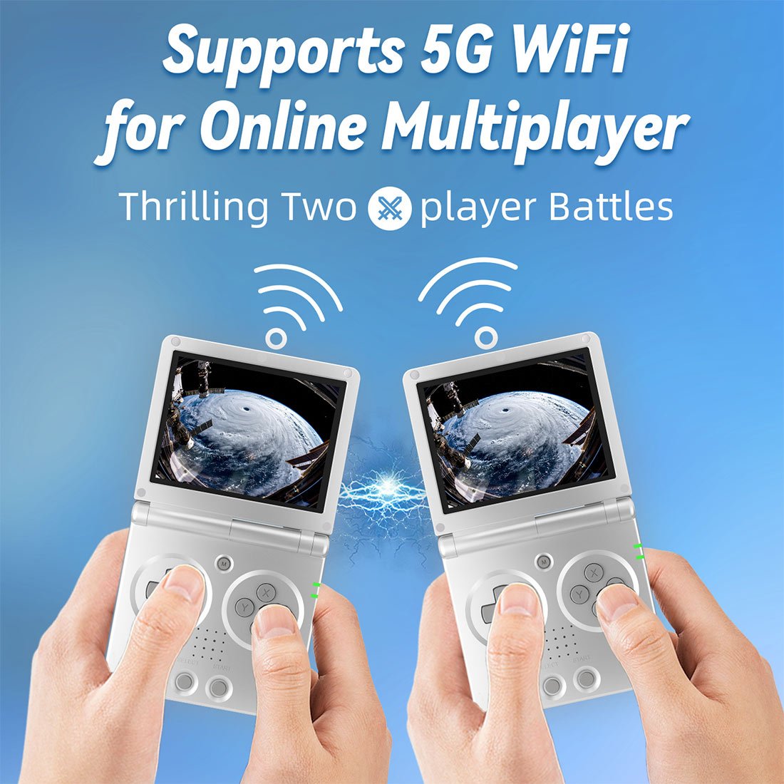 Anbernic RG35XXSP Flip Handheld Game Console Linux Clamshell GBA SP Style IPS HDMI Retro Emulator 3300mAh 30+ Systems Wi-Fi Bluetooth