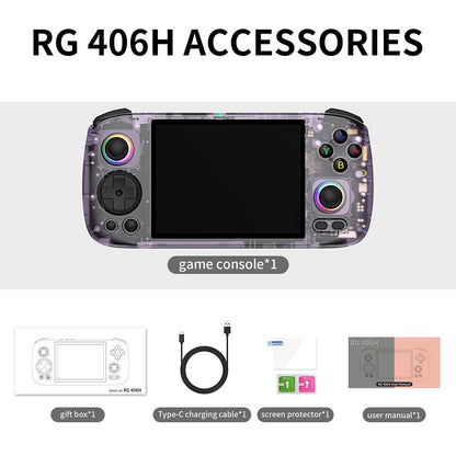 Anbernic RG406H Handheld Game Console Android 13 Horizontal IPS RGB USB-C 1080p Retro Emulator 5000mAh 8GB RAM Wi-Fi Bluetooth