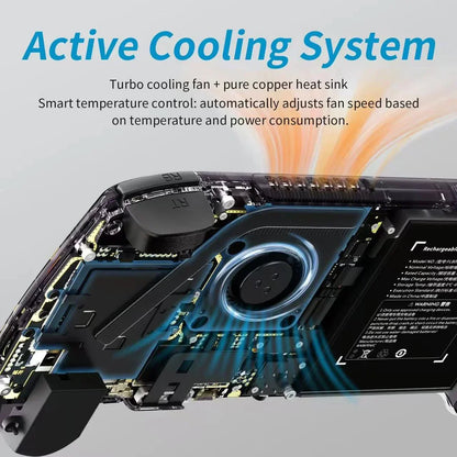 Anbernic RG557 Android 14 AMOLED Retro Handheld Game Console 5.48-Inch 1080p Dimensity 8300 12GB RAM 256GB WiFi 6E 5500mAh Hall Effect Triggers RGB Joystick Gaming Gift