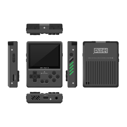 GKD Pixel 2 CNC Aluminum Retro Handheld Game Console 2.4-Inch IPS Full-Lamination OTG Vibration Feedback 64GB Preloaded Games Premium Metal Pocket Gaming Gift