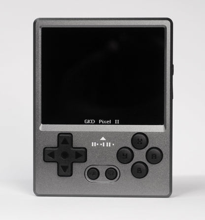 GKD Pixel 2 CNC Aluminum Retro Handheld Game Console 2.4-Inch IPS Full-Lamination OTG Vibration Feedback 64GB Preloaded Games Premium Metal Pocket Gaming Gift