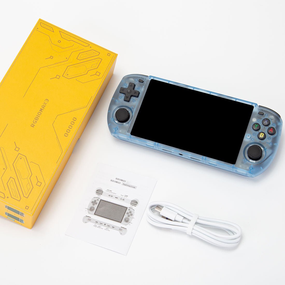 Handheld Game Console Powkiddy RGB10MAX3 Retro Gaming 5-inch IPS 1280x720 PSP N64 Emulator