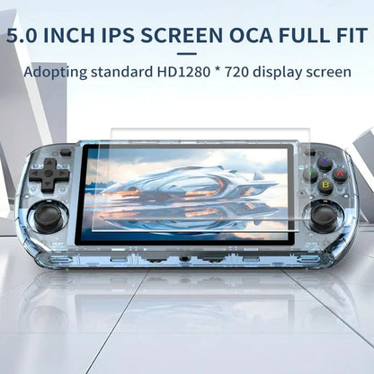 Handheld Game Console Powkiddy RGB10MAX3 Retro Gaming 5-inch IPS 1280x720 PSP N64 Emulator