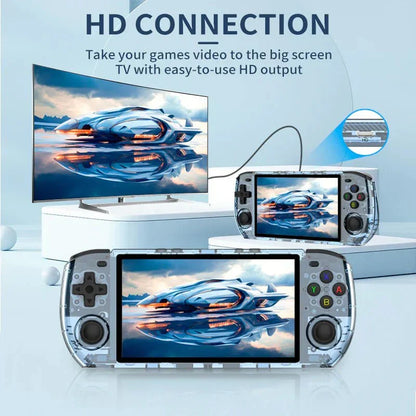 Handheld Game Console Powkiddy RGB10MAX3 Retro Gaming 5-inch IPS 1280x720 PSP N64 Emulator