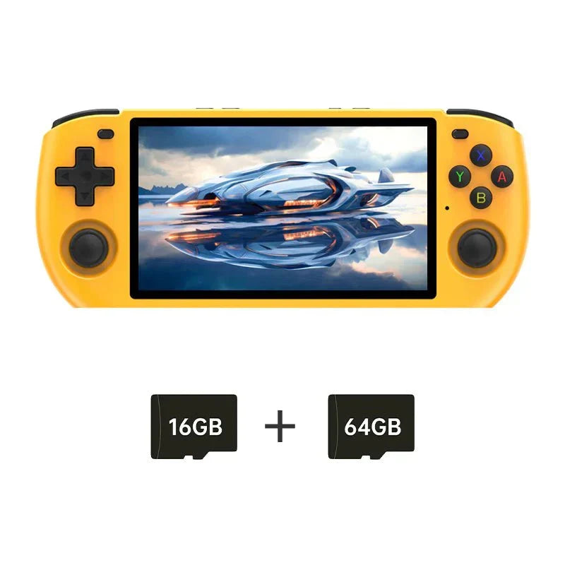 Handheld Game Console Powkiddy RGB10MAX3 Retro Gaming 5-inch IPS 1280x720 PSP N64 Emulator