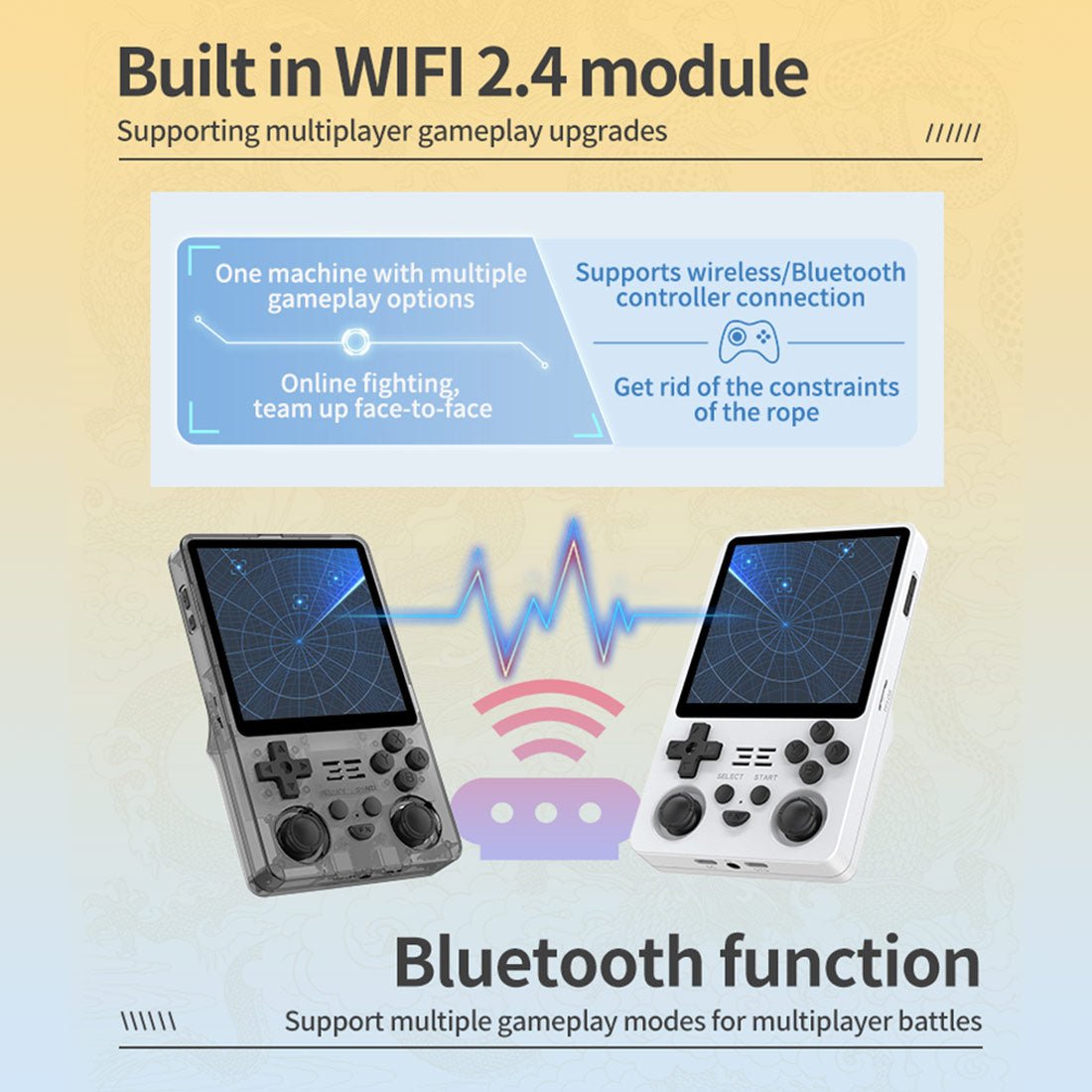 Vertical Retro Handheld Game Console Powkiddy RGB20SX 4 Inch IPS 720x720 Square Screen 5000mAh 10-Hour Battery Wi-Fi Bluetooth HDMI Dual TF 256GB Emulator