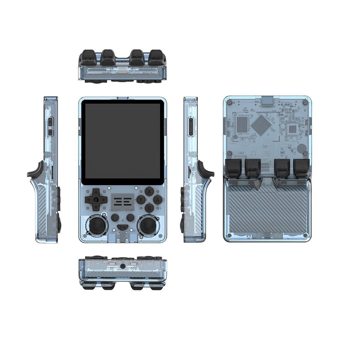 Vertical Retro Handheld Game Console Powkiddy RGB20SX 4 Inch IPS 720x720 Square Screen 5000mAh 10-Hour Battery Wi-Fi Bluetooth HDMI Dual TF 256GB Emulator