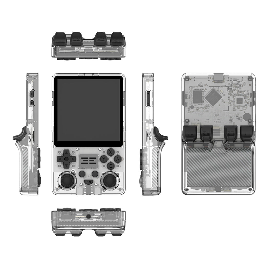 Vertical Retro Handheld Game Console Powkiddy RGB20SX 4 Inch IPS 720x720 Square Screen 5000mAh 10-Hour Battery Wi-Fi Bluetooth HDMI Dual TF 256GB Emulator