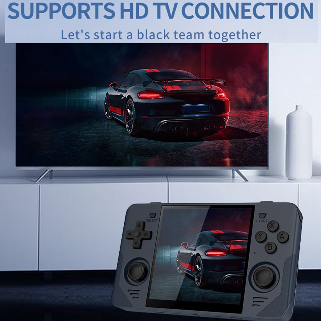 Square Screen Retro Handheld Game Console Powkiddy RGB30 4 Inch IPS 720x720 RK3566 Wi-Fi Bluetooth HDMI JELOS 8-Hour Battery Dual TF 256GB Portable Emulator