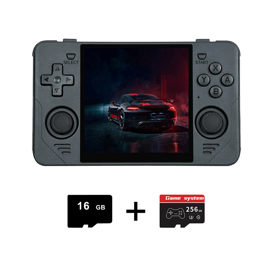Square Screen Retro Handheld Game Console Powkiddy RGB30 4 Inch IPS 720x720 RK3566 Wi-Fi Bluetooth HDMI JELOS 8-Hour Battery Dual TF 256GB Portable Emulator