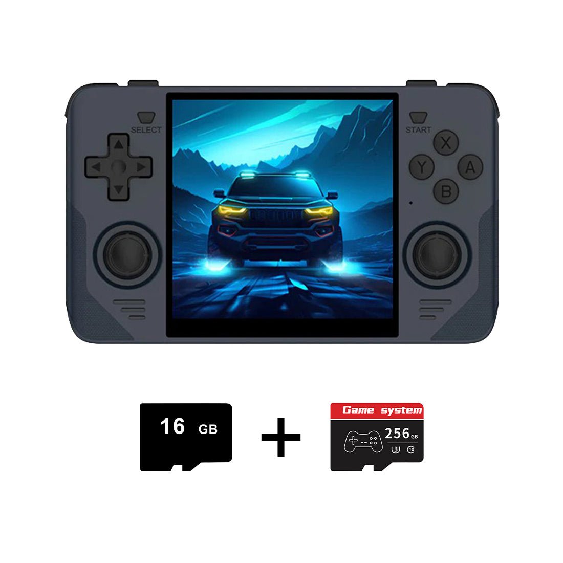 Square Screen Retro Handheld Game Console Powkiddy RGB30 4 Inch IPS 720x720 RK3566 Wi-Fi Bluetooth HDMI JELOS 8-Hour Battery Dual TF 256GB Portable Emulator