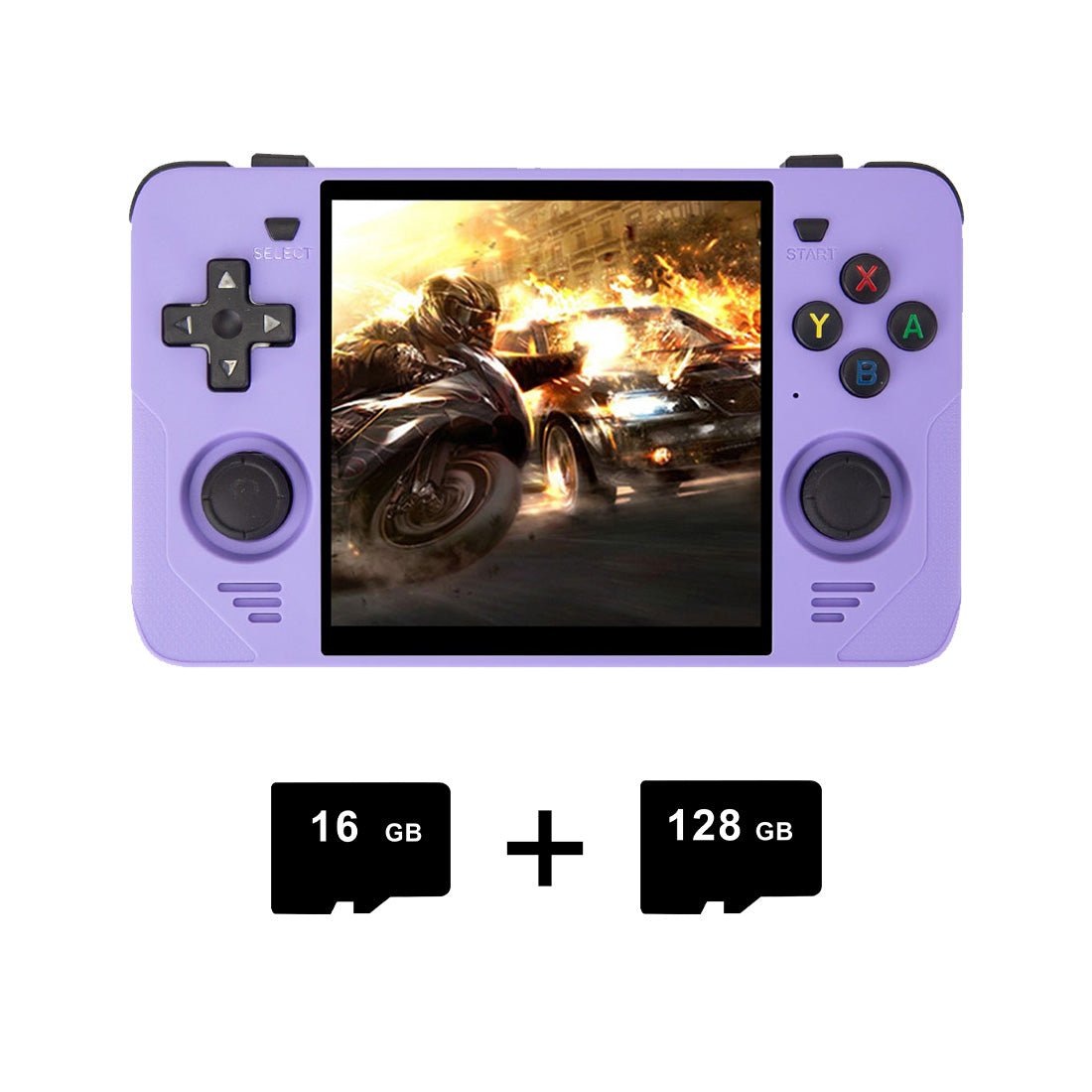 Square Screen Retro Handheld Game Console Powkiddy RGB30 4 Inch IPS 720x720 RK3566 Wi-Fi Bluetooth HDMI JELOS 8-Hour Battery Dual TF 256GB Portable Emulator