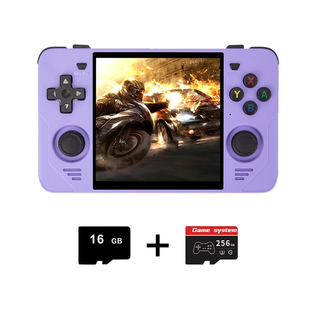 Square Screen Retro Handheld Game Console Powkiddy RGB30 4 Inch IPS 720x720 RK3566 Wi-Fi Bluetooth HDMI JELOS 8-Hour Battery Dual TF 256GB Portable Emulator