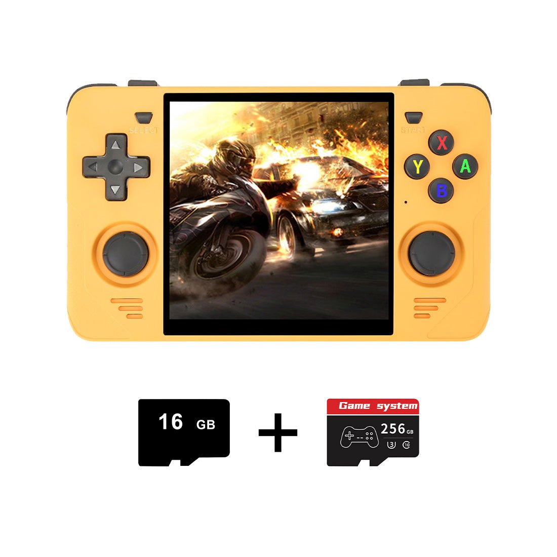 Square Screen Retro Handheld Game Console Powkiddy RGB30 4 Inch IPS 720x720 RK3566 Wi-Fi Bluetooth HDMI JELOS 8-Hour Battery Dual TF 256GB Portable Emulator