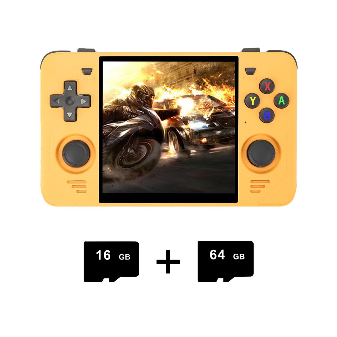 Square Screen Retro Handheld Game Console Powkiddy RGB30 4 Inch IPS 720x720 RK3566 Wi-Fi Bluetooth HDMI JELOS 8-Hour Battery Dual TF 256GB Portable Emulator