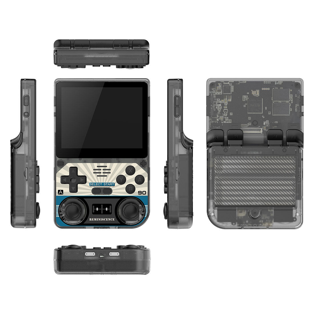 Powkiddy V20 Handheld Game Console – 3.5" IPS Vertical 5000mAh 10-Hour Battery Dual TF Card Slots Linux Allwinner A133P Retro Gaming System Up to 256GB