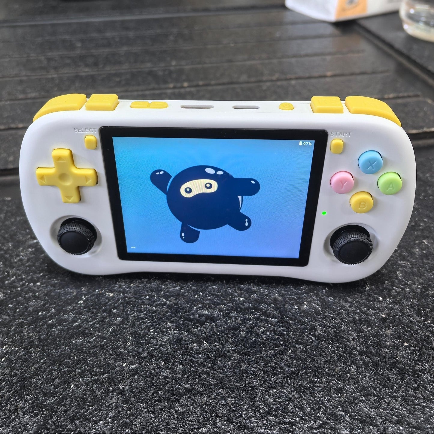 Powkiddy X35H Handheld Game Console – 3.5" IPS Horizontal Full Lamination RK3566 Bluetooth HDMI Linux 20+ Emulators 6-Hour Battery Retro Gaming System