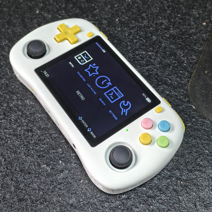Powkiddy X35H Handheld Game Console – 3.5" IPS Horizontal Full Lamination RK3566 Bluetooth HDMI Linux 20+ Emulators 6-Hour Battery Retro Gaming System