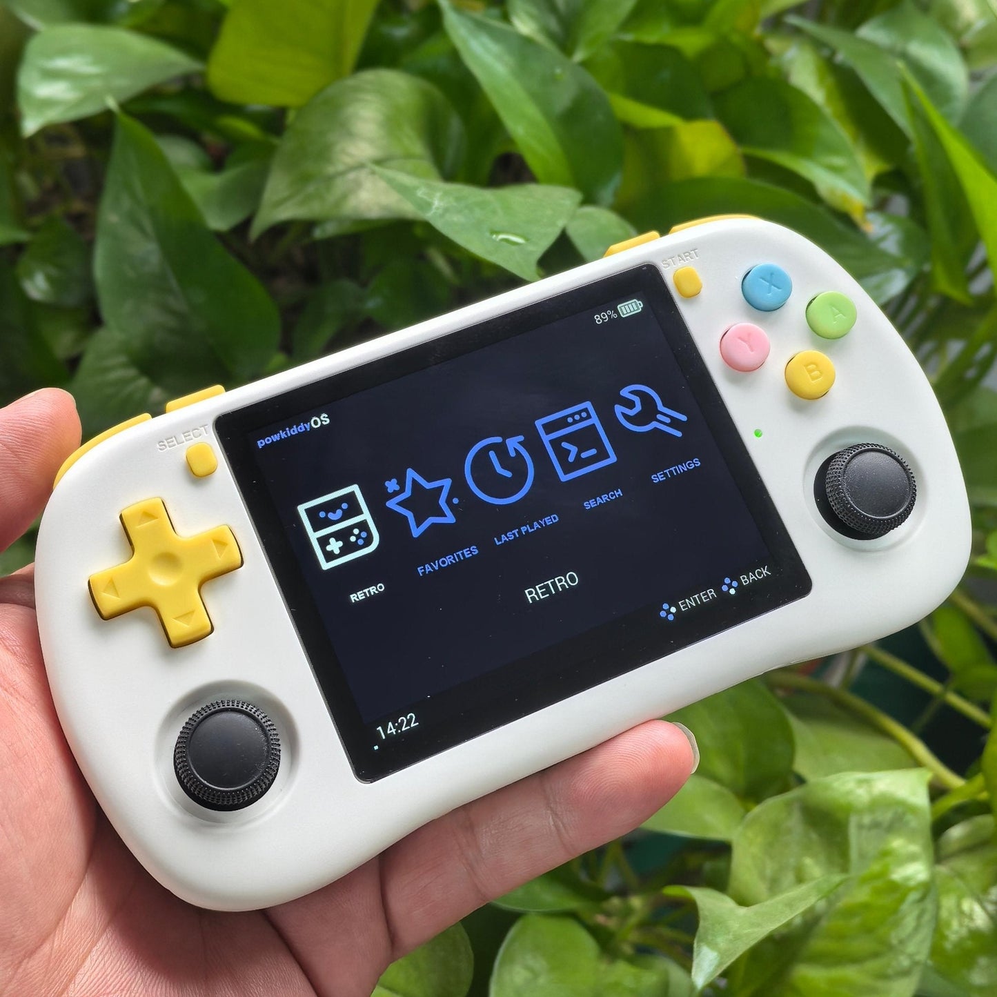 Powkiddy X35H Handheld Game Console – 3.5" IPS Horizontal Full Lamination RK3566 Bluetooth HDMI Linux 20+ Emulators 6-Hour Battery Retro Gaming System