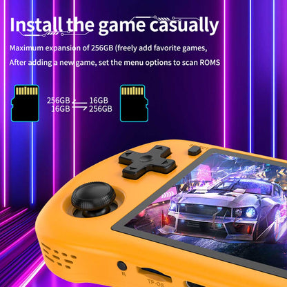 Powkiddy X35H Handheld Game Console – 3.5" IPS Horizontal Full Lamination RK3566 Bluetooth HDMI Linux 20+ Emulators 6-Hour Battery Retro Gaming System