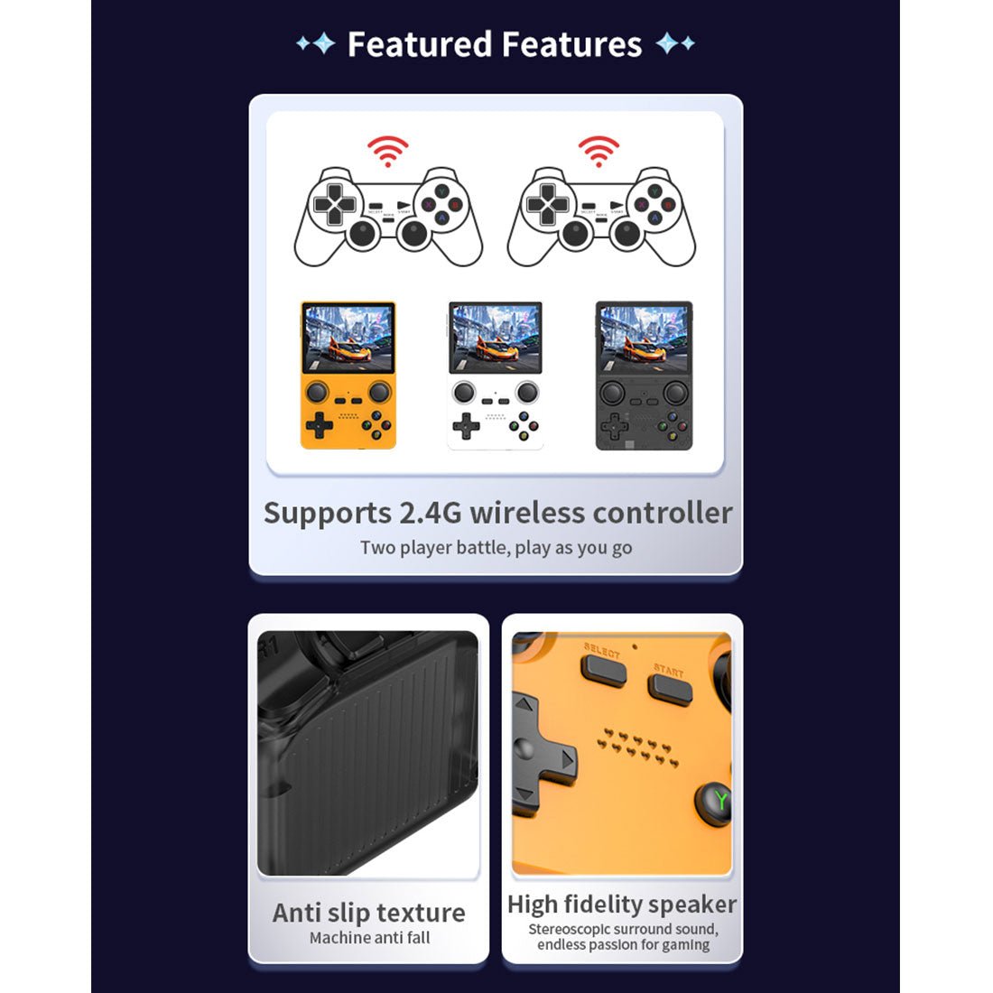 Powkiddy X35S Handheld Game Console – 3.5" IPS Full Lamination RK3566 8-Hour Battery Bluetooth HDMI Linux 15+ Emulators Compact Retro Gaming System