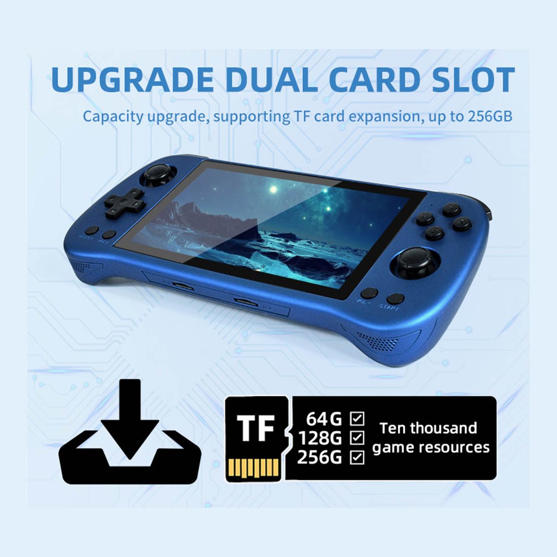 Powkiddy X55 Handheld Game Console – 5.5" IPS 720×1280 RK3566 2GB RAM Wi-Fi Bluetooth HDMI Linux 25+ Emulators Retro Gaming System