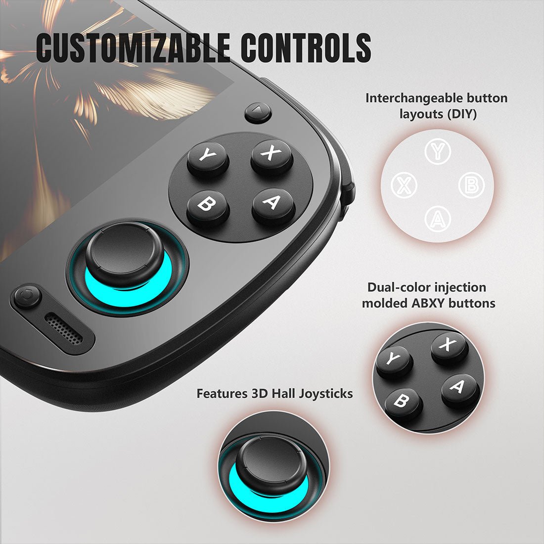 Retroid Pocket 5 Handheld Game Console – 5.5" AMOLED 1080p Snapdragon 865 8GB RAM 128GB 27W Fast Charge Android 13 Retro Emulator Wi-Fi 6