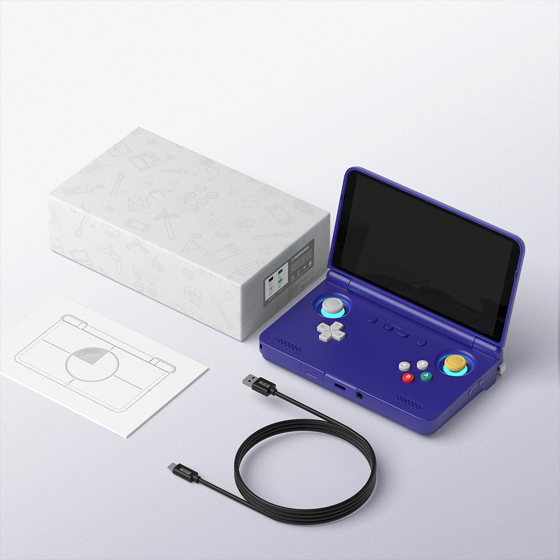 Retroid Pocket Flip 2 Android Retro Handheld Console – 5.5" AMOLED 1080p Snapdragon 865 8GB RAM 128GB GameCube PS2 Emulator Wi-Fi 6 Gaming Device