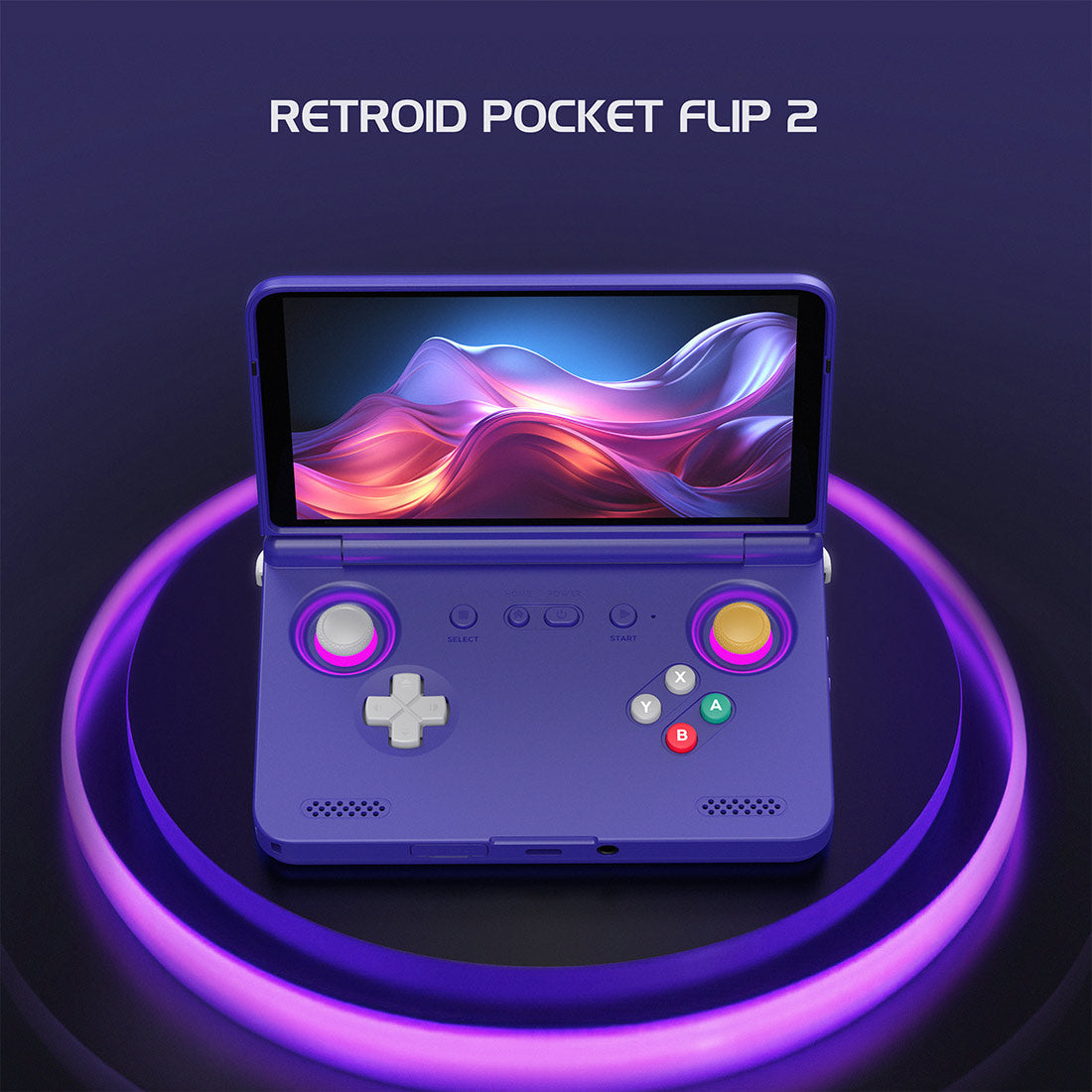 Retroid Pocket Flip 2 Android Retro Handheld Console – 5.5" AMOLED 1080p Snapdragon 865 8GB RAM 128GB GameCube PS2 Emulator Wi-Fi 6 Gaming Device