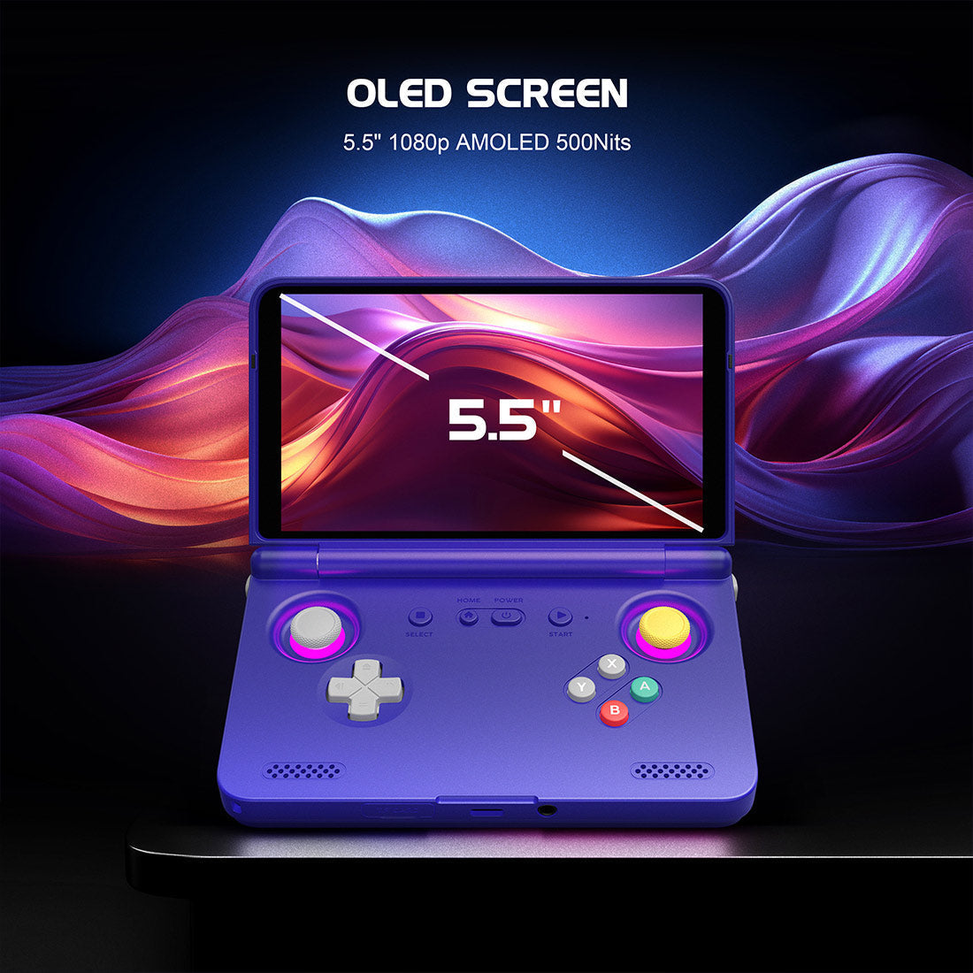 Retroid Pocket Flip 2 Android Retro Handheld Console – 5.5" AMOLED 1080p Snapdragon 865 8GB RAM 128GB GameCube PS2 Emulator Wi-Fi 6 Gaming Device