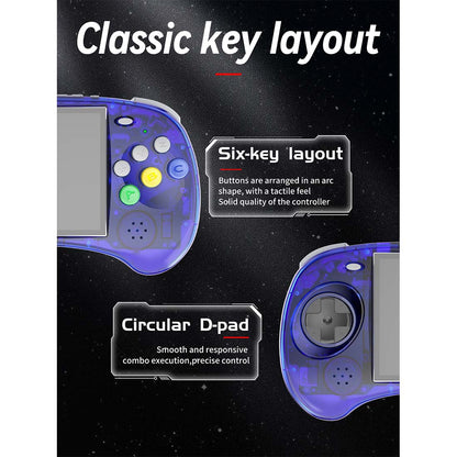 Anbernic RG ARC-S Arcade Six-Key Retro Handheld Game Console Linux 4" IPS HDMI 20+ Emulators Fighting Games 3500mAh Portable Emulator for Street Fighter Metal Slug Beat-Em-Up Fans 2 Colors