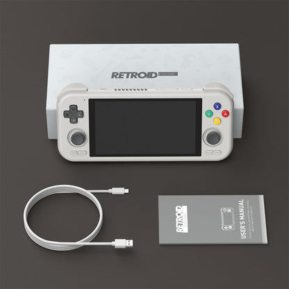 Retroid Pocket 4 Pro Handheld Game Console – 4.7" IPS Android 13 Retro Emulator 8GB RAM 128GB Wi-Fi 6 PS2 PSP GameCube N64 Portable Gaming