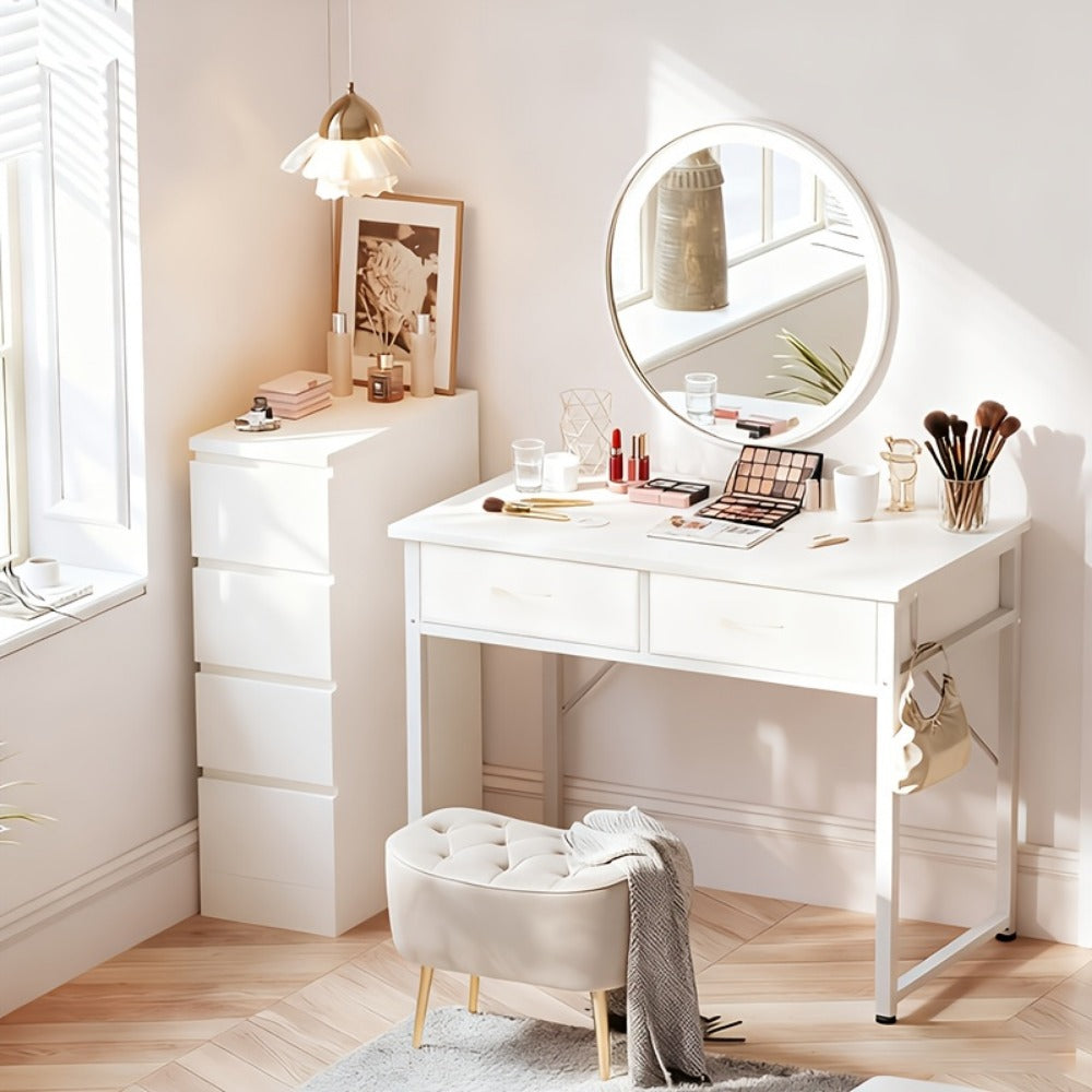 Makeup Vanity Desk, Bedroom Dressing Table for Dressing and Daily Routines detail image - detail view 13