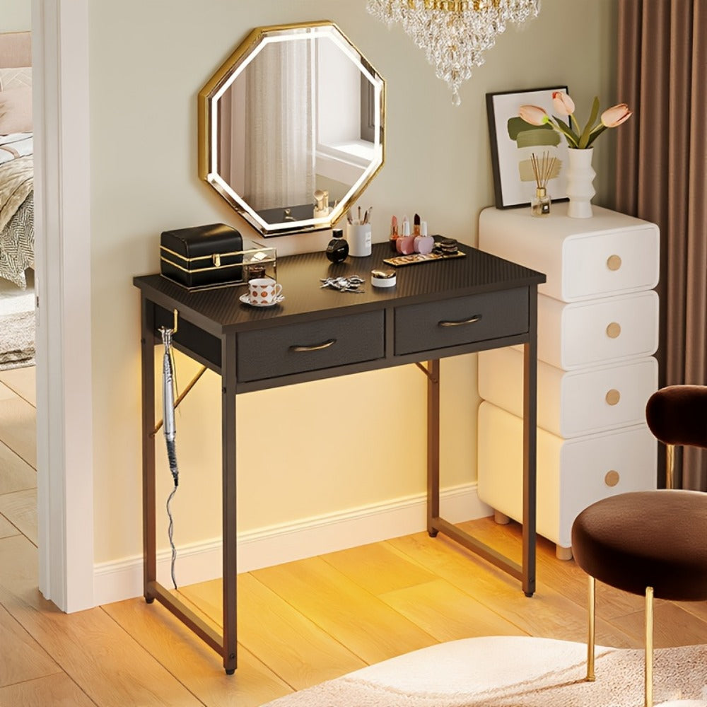 Makeup Vanity Desk, Bedroom Dressing Table for Dressing and Daily Routines detail image - detail view 6