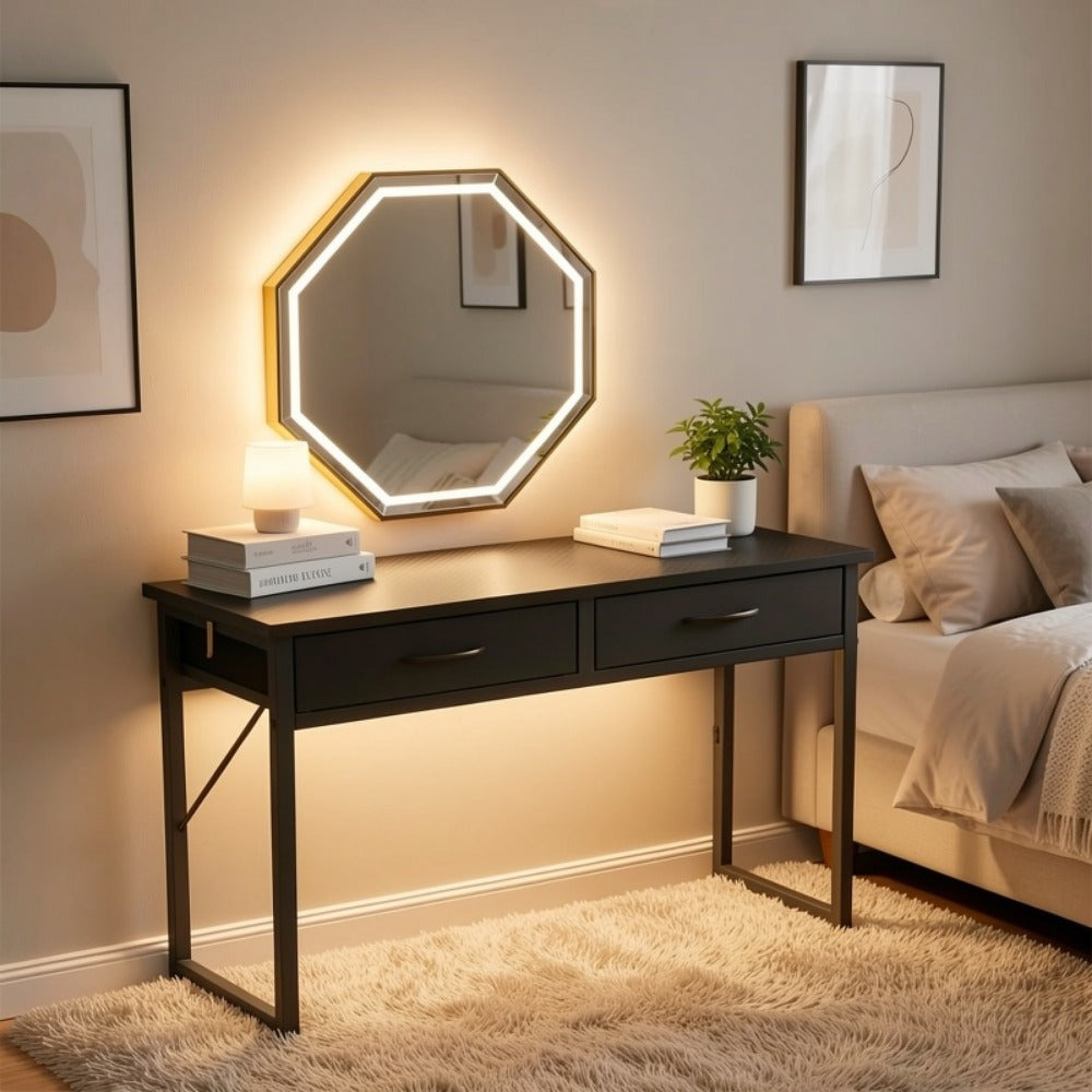 Makeup Vanity Desk, Bedroom Dressing Table for Dressing and Daily Routines detail image - detail view 8