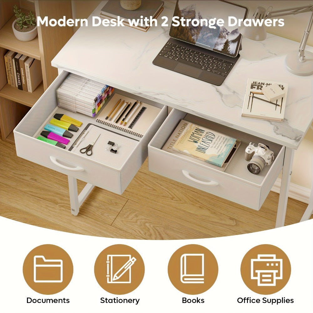 Makeup Vanity Desk, Bedroom Dressing Table for Dressing and Daily Routines detail image - detail view 9