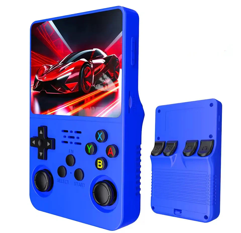 R36S Handheld Game Console – 3.5" IPS RK3326 Retro Emulator 20+ Systems 64GB 128GB Plug and Play 6hr Battery 18 Colors PS1 NES SNES GBA N64 SEGA