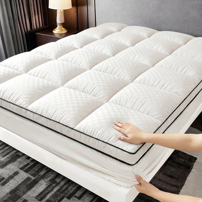 Mattress Cover shown in the White, Cal King option
