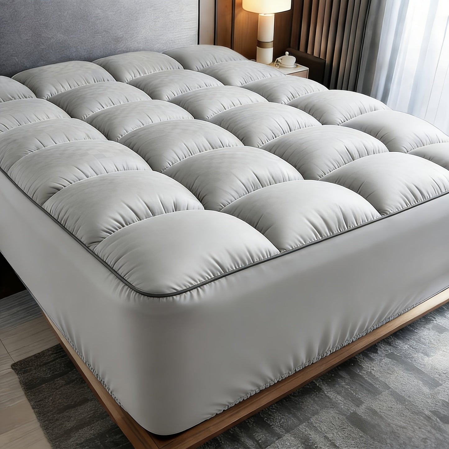 Mattress Covers and Protectors shown in the Grey, Twin option