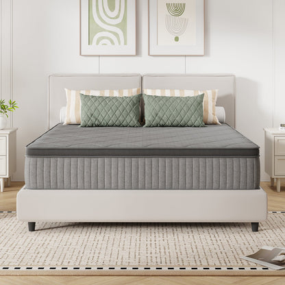 Mattress shown in the King, 14in Gray option