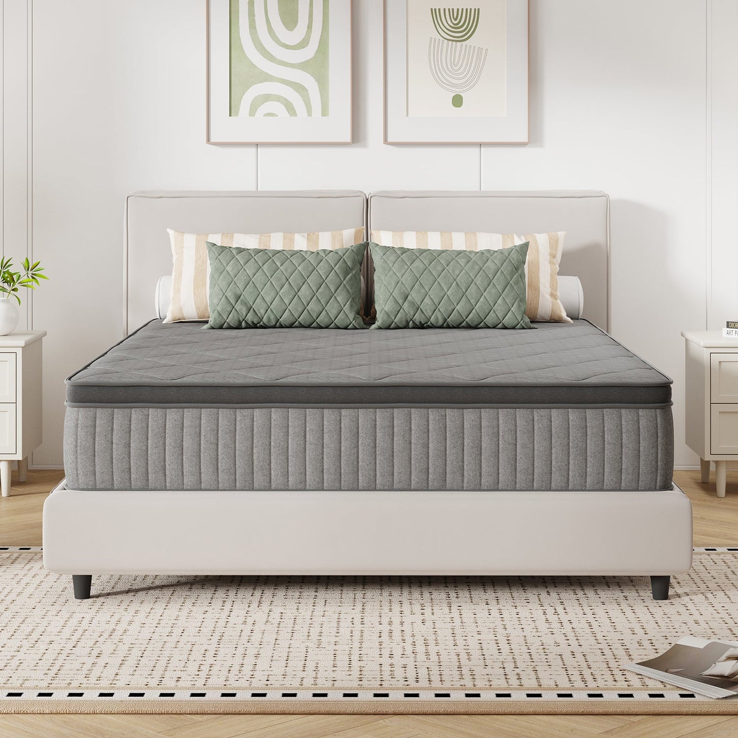 Mattress shown in the Queen, 10in Gray option