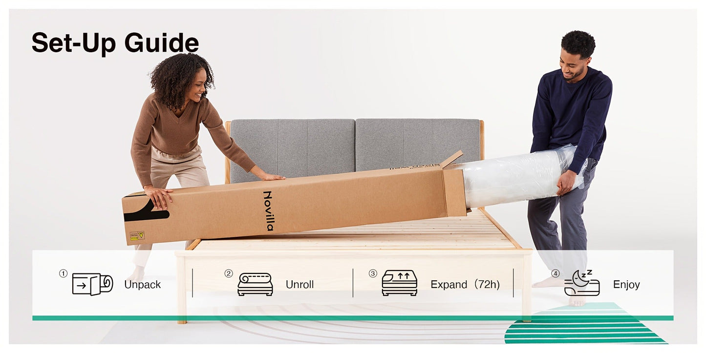 Mattress, Medium-Firm Bed Mattress for Bedroom Comfort and Support detail image - detail view 14