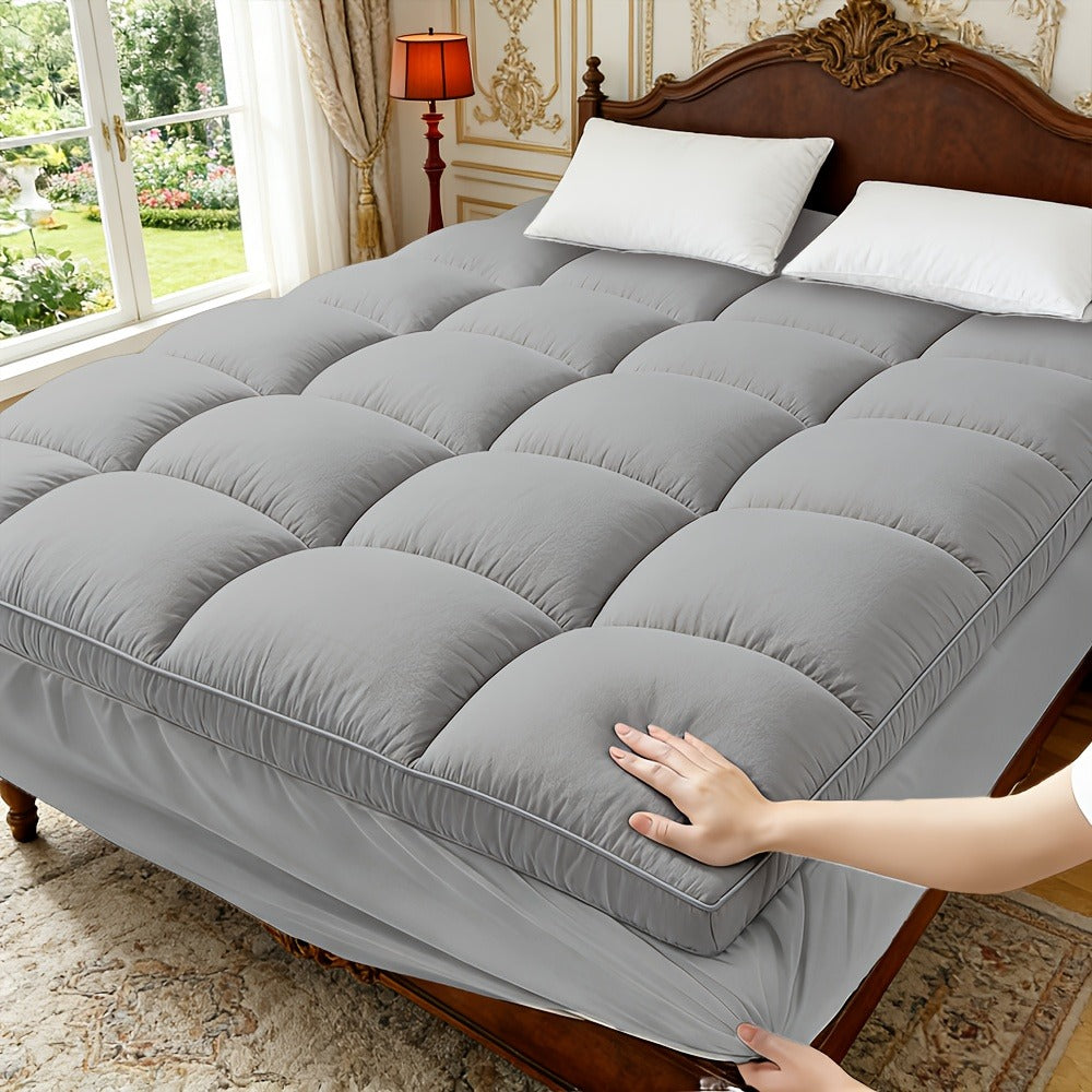 Mattress Pad with Washable Cover and Multiple Color Options for Bedroom detail image - detail view 5