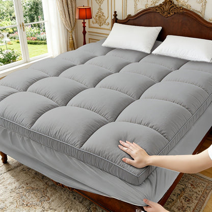 Mattress Pad with Washable Cover and Multiple Color Options for Bedroom detail image - detail view 5