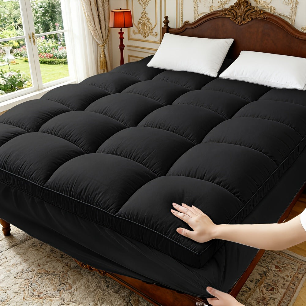 Mattress Pad with Washable Cover and Multiple Color Options for Bedroom detail image - detail view 8