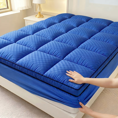 Mattress Protector shown in the Blue, Twin option