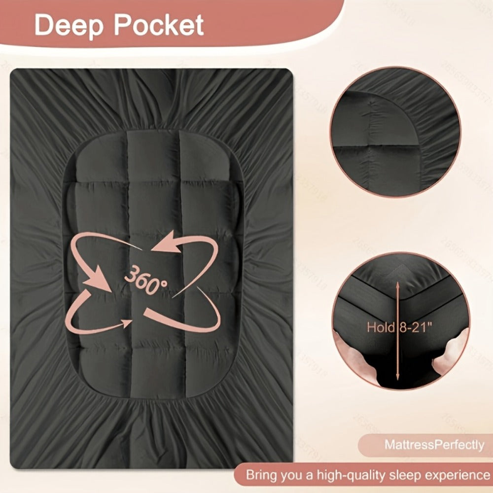 Mattress Protector with Washable Cover and Non-Slip Base for Bedroom detail image - detail view 12