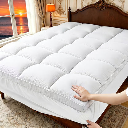 Mattress Toppers shown in the White, Twin(39"x 75") option