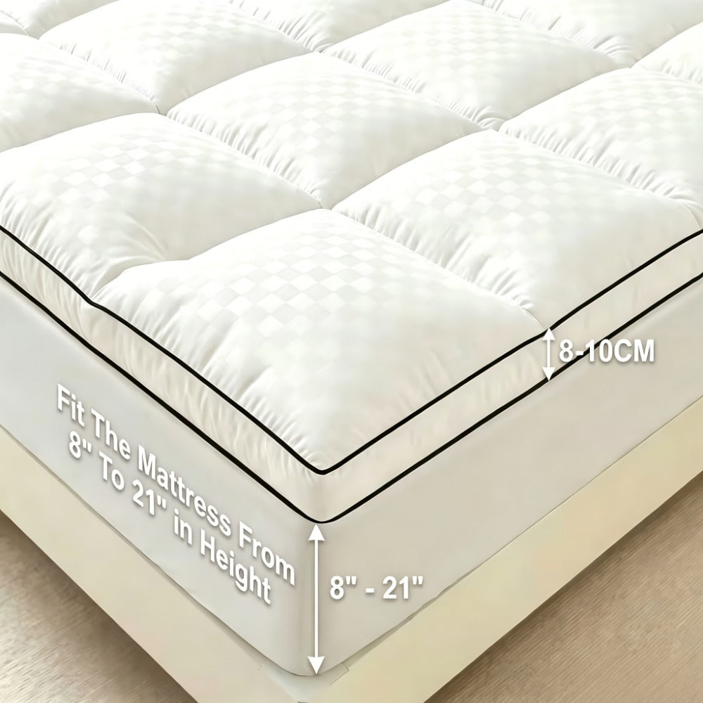 Mattress Topper, Cooling Mattress Topper for Bedroom Comfort and Support detail image - detail view 11