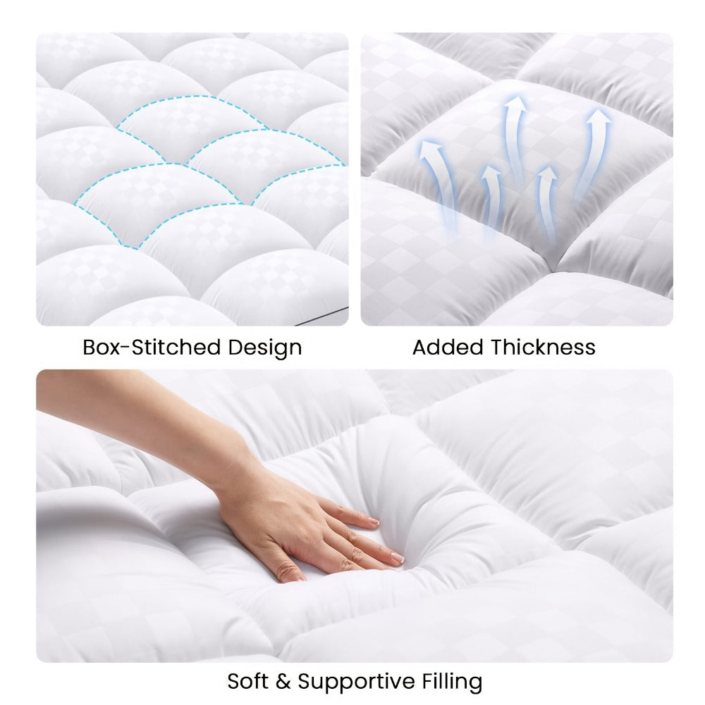 Mattress Topper, Portable Bed Topper for Bedroom Comfort and Support detail image - detail view 13